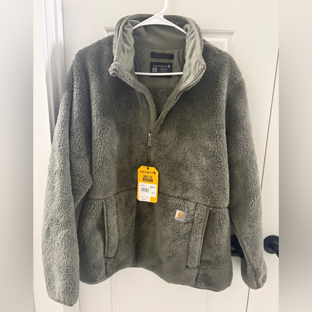 Women’s Carhartt Green Fleece Jacket NWT Size Large
